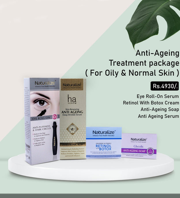 ANTI-AGEING TREATMENT PACKAGE (FOR OILY & NORMAL SKIN) - Naturalize