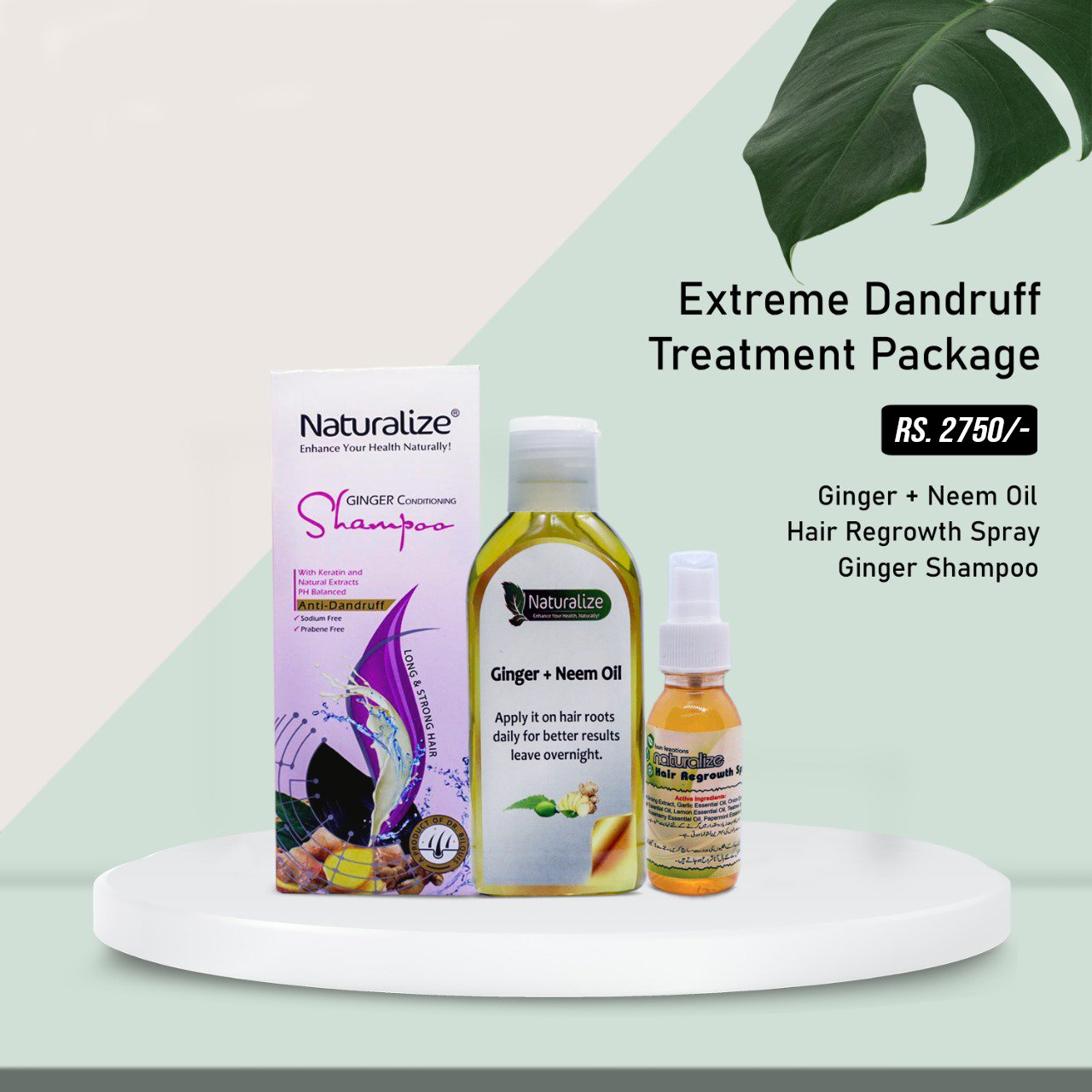 EXTREME DANDRUFF TREATMENT PACKAGE - Naturalize